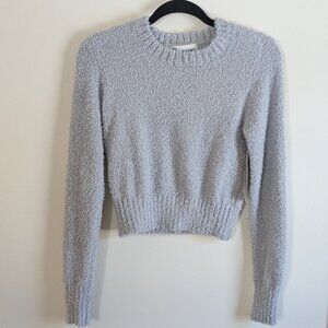 Sparkly Grey Crop Sweater